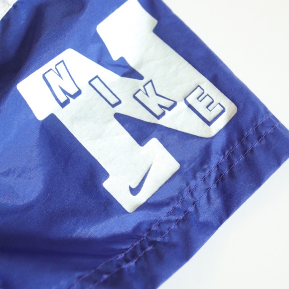 Vintage 90-00s Nike Navy Swim Trunk / Youth S, 4Y - Picture 3 of 6